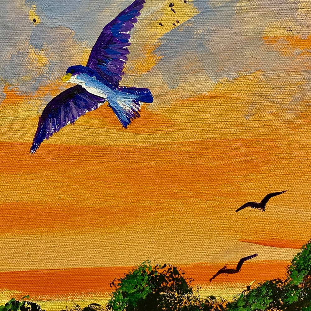 Vibrant Sunset Sailing Art Print - Picture 2 of 6